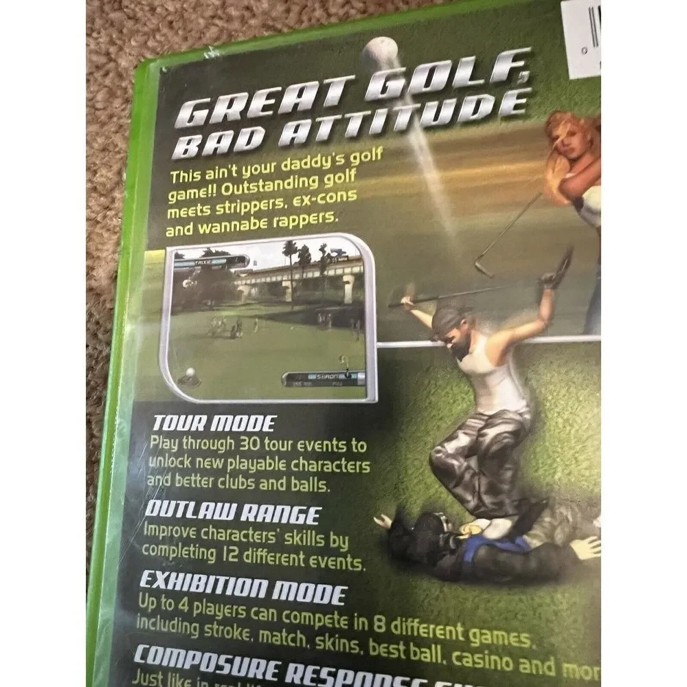Outlaw Golf (Microsoft Xbox, 2002) W/ manual